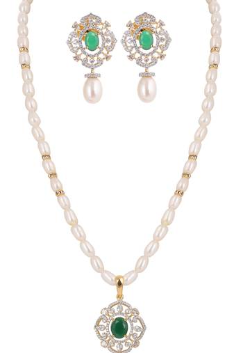 Natural fresh water pearls set from hyderabad