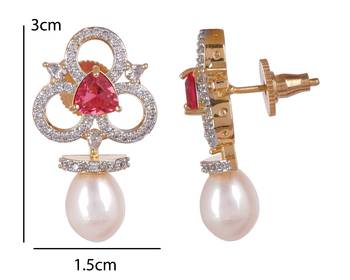 Natural fresh water pearls set from hyderabad 2