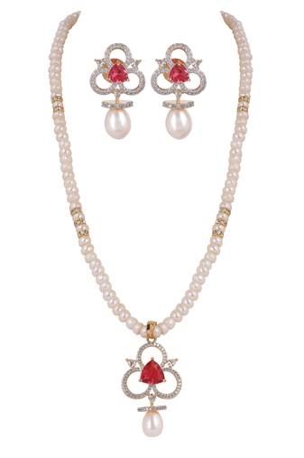 Natural fresh water pearls set from hyderabad