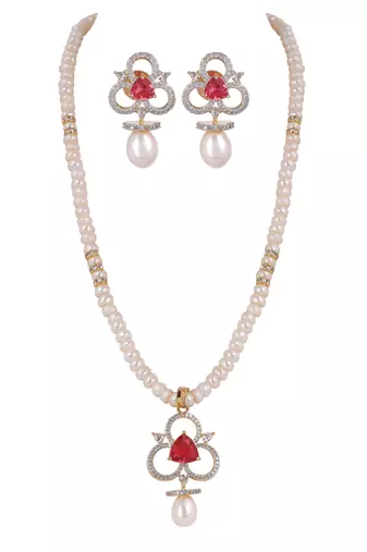 Natural fresh water pearls set from hyderabad