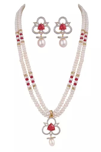 Natural fresh water pearls set from hyderabad
