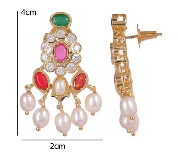 Natural fresh water pearls set from hyderabad 2