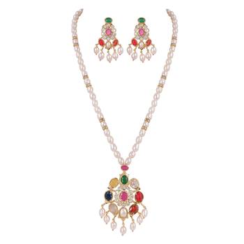 Natural fresh water pearls set from hyderabad 1