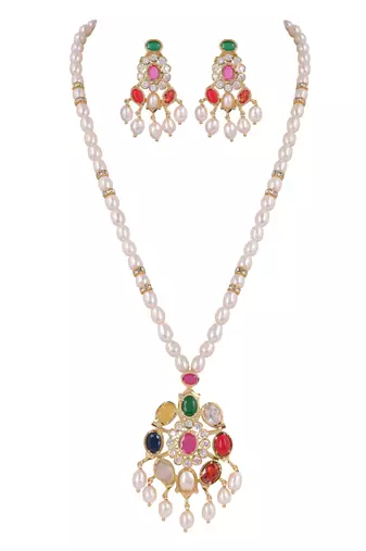 Natural fresh water pearls set from hyderabad