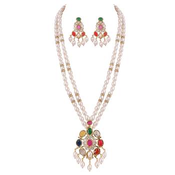 Natural fresh water pearls set from hyderabad 2