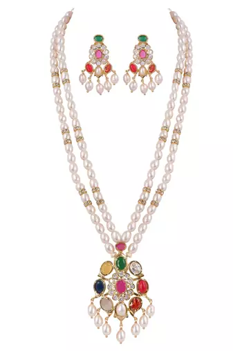 Natural fresh water pearls set from hyderabad