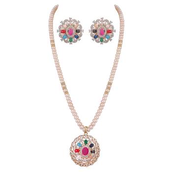Natural fresh water pearls set from hyderabad 1