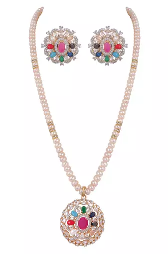 Natural fresh water pearls set from hyderabad