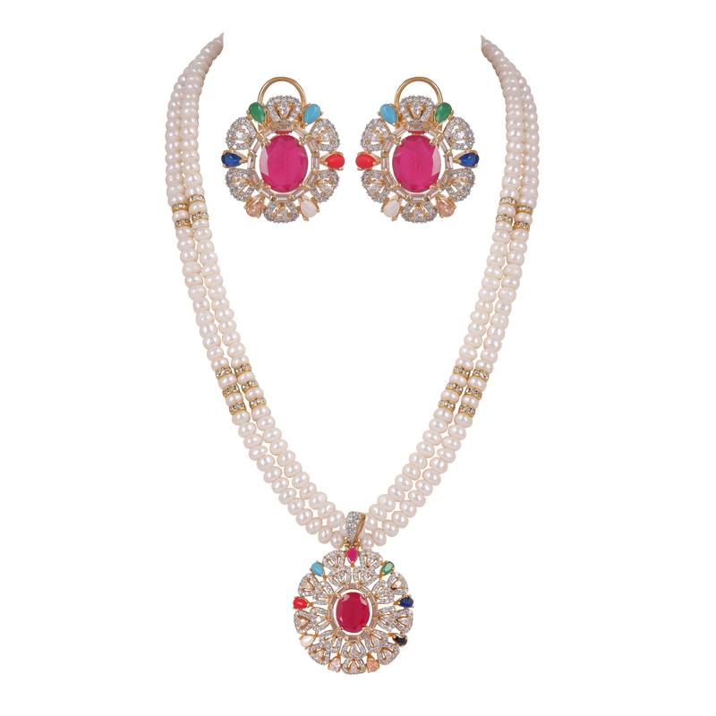 Natural fresh water pearls set from hyderabad