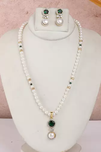 Natural fresh water pearls set from hyderabad