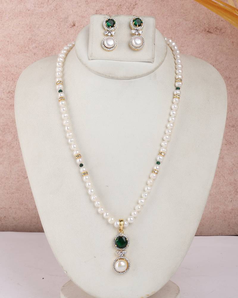 Natural fresh water pearls set from hyderabad