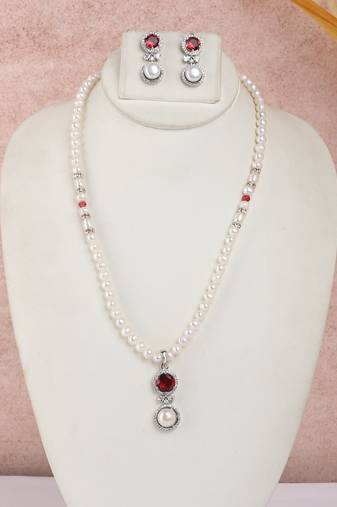 Natural fresh water pearls set from hyderabad