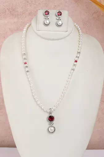 Natural fresh water pearls set from hyderabad