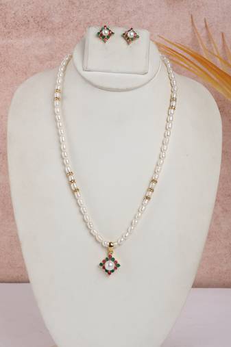 Natural fresh water pearls set from hyderabad