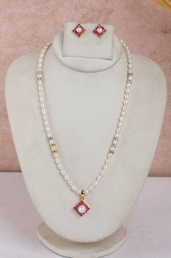 Natural fresh water pearls set from hyderabad