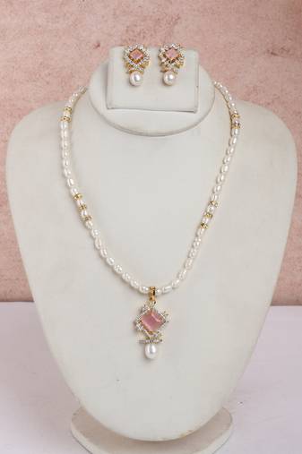 Natural fresh water pearls set from hyderabad