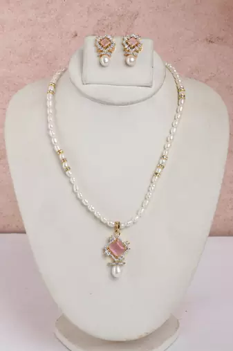 Natural fresh water pearls set from hyderabad