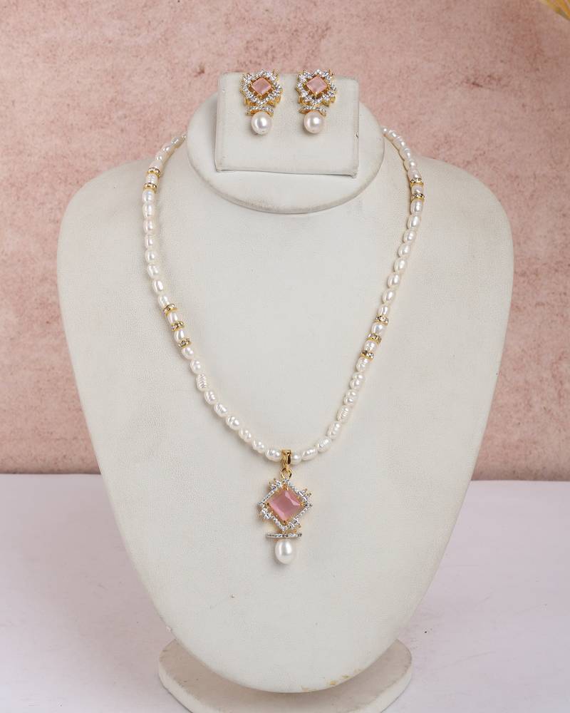 Natural fresh water pearls set from hyderabad