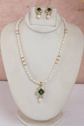 Natural fresh water pearls set from hyderabad