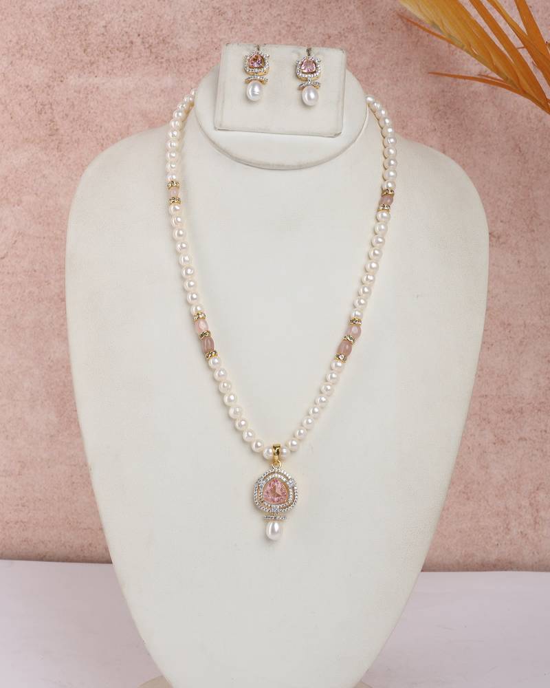 Natural fresh water pearls set from hyderabad