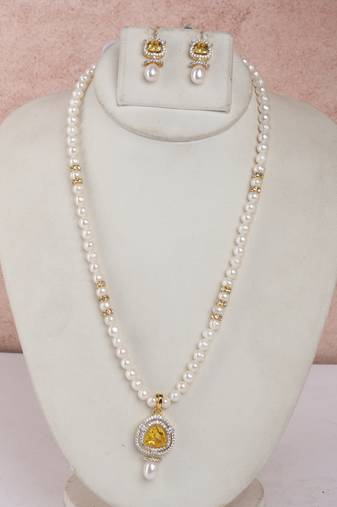 Natural fresh water pearls set from hyderabad