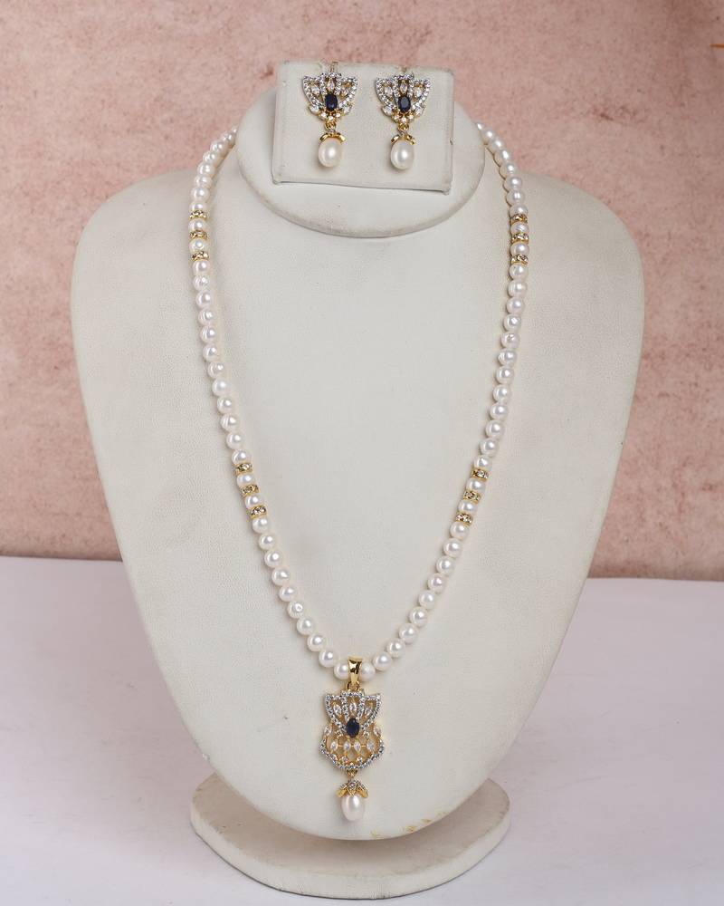 Natural fresh water pearls set from hyderabad
