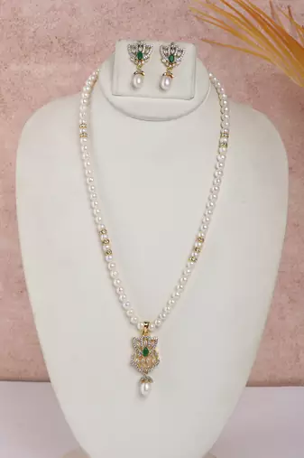 Natural fresh water pearls set from hyderabad