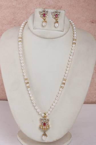 Natural fresh water pearls set from hyderabad