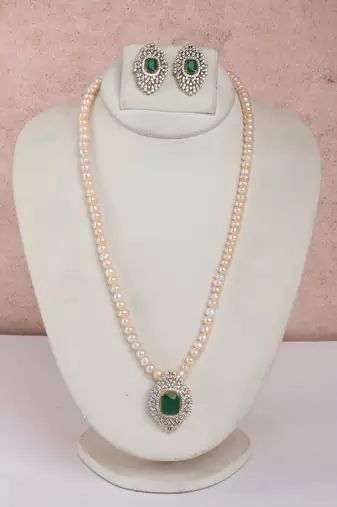 Natural fresh water pearls set from hyderabad
