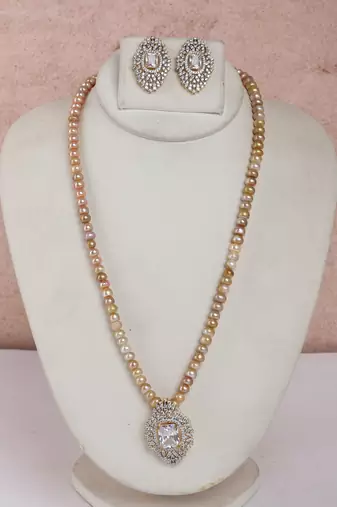 Natural fresh water pearls set from hyderabad