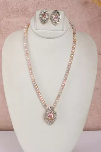 Natural fresh water pearls set from hyderabad