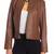 women's lambskin leather jacket snap-neck leather moto jacket