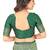 Green soft silk blend banarasi jacuard work designer party wear saree with unstitched blouse piece