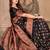 Black soft silk blend banarasi jacuard work designer party wear saree with unstitched blouse piece
