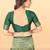 Green soft silk blend banarasi jacuard work designer party wear saree with unstitched blouse piece