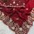 maroon color embroidery work Fandy satin silk saree