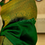 Green soft silk blend banarasi jacuard work designer party wear saree with unstitched blouse piece