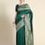 Green soft silk blend banarasi jacuard work designer party wear saree with unstitched blouse piece