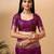 Purple soft silk blend banarasi jacuard work designer party wear saree with unstitched blouse piece