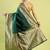 Green soft silk blend banarasi jacuard work designer party wear saree with unstitched blouse piece