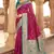 rani pink banarasi silk saree with meenakari zari