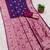 Violet soft banarasi silk saree with zari weaving meenakari design