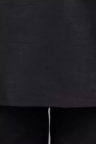 boys black cotton silk kurta pyjama set with waistcoat