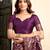 Purple soft silk blend banarasi jacuard work designer party wear saree with unstitched blouse piece