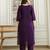 Purple chanderi thread embroidery readymade suits