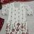 Heavy work white top with red sharara suit with dupatta