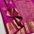 Purple  soft silk blend banarasi jacuard work designer party wear saree with unstitched blouse piece