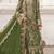 mehendi silk embroidered sequin semi-stitched salwar suit details
