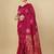 Pink soft silk blend banarasi jacuard work designer party wear saree with unstitched blouse piece