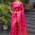 Pink soft silk blend banarasi jacuard work designer party wear saree with unstitched blouse piece